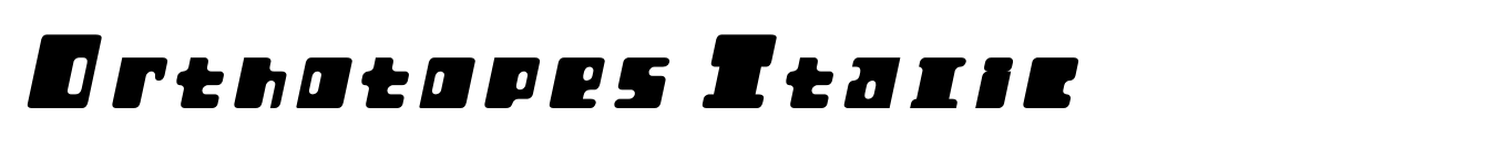 Orthotopes Italic